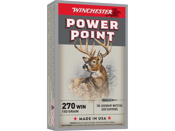 Winchester Power Point 270 Winchester Ammo 150 Grain Jacketed Soft Point 200rounds Direct Winchester Power Point 270 Winchester Ammo 150 Grain Jacketed Soft Point 200rounds Direct - Ammunition - Utah Gun Shop