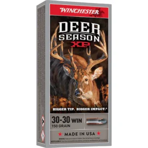 Winchester Deer Season XP 30-30 Winchester Ammo 150 Grain Winchester Extreme Point Polymer Tip 200rounds15 Direct - Ammunition - Utah Gun Shop