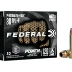 Federal Personal Defense Punch 38 Special +P Ammo 120 Grain Jacketed Hollow Point 200 – Fast Ship