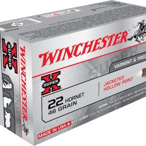 In Stock: Winchester Super X 22 Hornet Ammo 46 Grain Jacketed Hollow Point  200 rounds - Ammunition | Utah Gun Shop