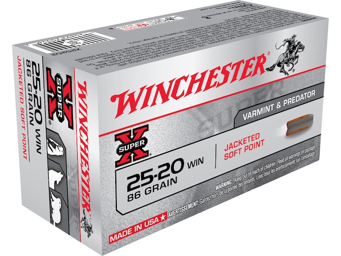 Buy Winchester Super X 25-20 WCF Ammo 86 Grain Jacketed Soft Point Box of 50 Buy Winchester Super X 25-20 WCF Ammo 86 Grain Jacketed Soft Point Box of 50 - Ammunition - Utah Gun Shop