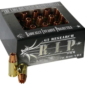 New G2 Research R.I.P. 9mm Luger Ammo 92 Grain G2 R.I.P. Fragmenting Hollow Point Lead Free Box of 100 rounds - Ammunition - Utah Gun Shop